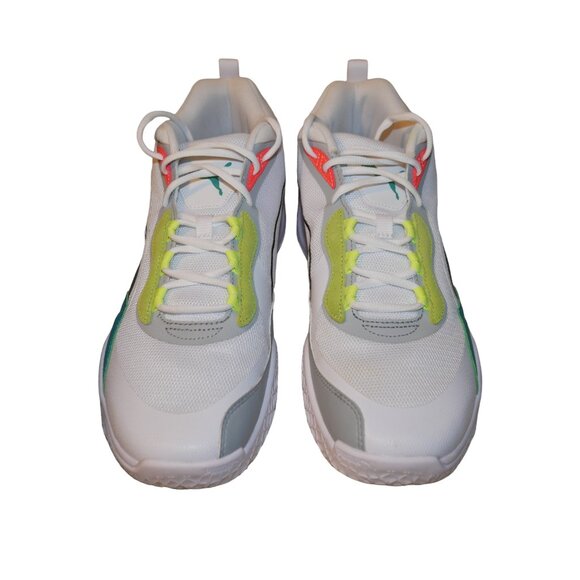 PUMA Playmaker Pro Shoes Men\'s Size 12 Reflective Hi-Viz White Fiery Coral EUC main image 12